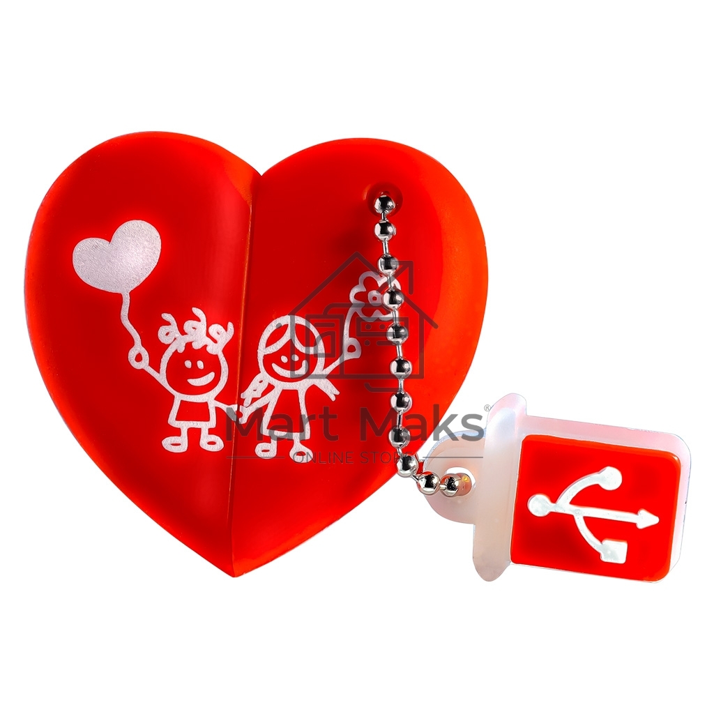 Флешка USB Smartbuy R/W 32Gb Smartbuy Wild series Сердце (SB32GbHeart)