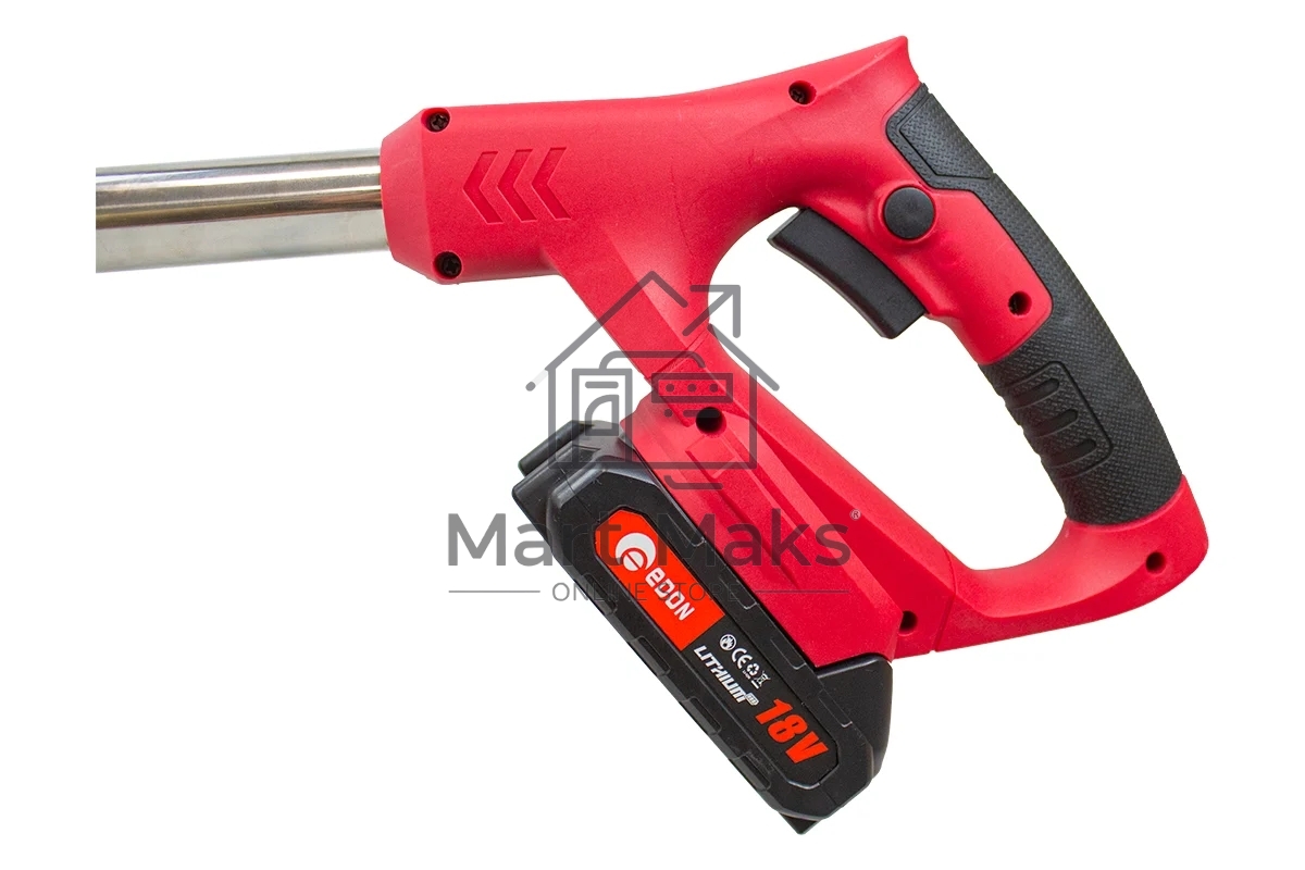 Триммер аккамуляторный Edon AGT-18, 18 В, 1,5 Ач