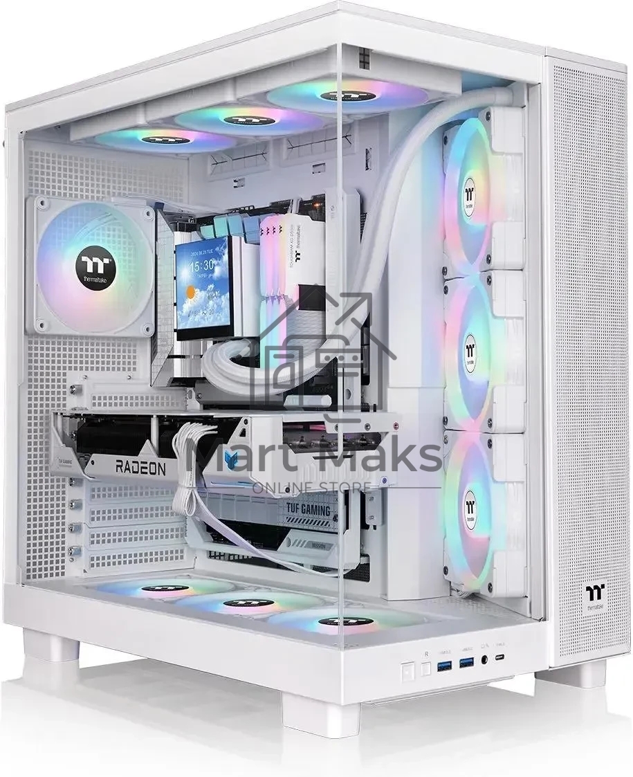 Компьютерный корпус Thermaltake View 380 XL TG ARGB белый без БП E-ATX 2x120мм 2xUSB3.0 1xUSB3.1 audio bott PSU