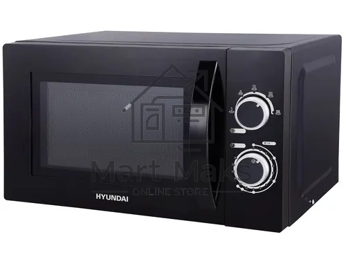 Микроволновая печь Hyundai HYM-M2058 черный, 20 л, 700 Вт, переключатели - поворотный механизм