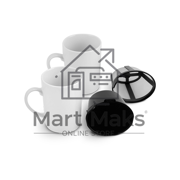 Кофеварка капельная Blackton Bt CM1113 белый/черный, исп. кофе - молотый, 0.3 л, 450 Вт.