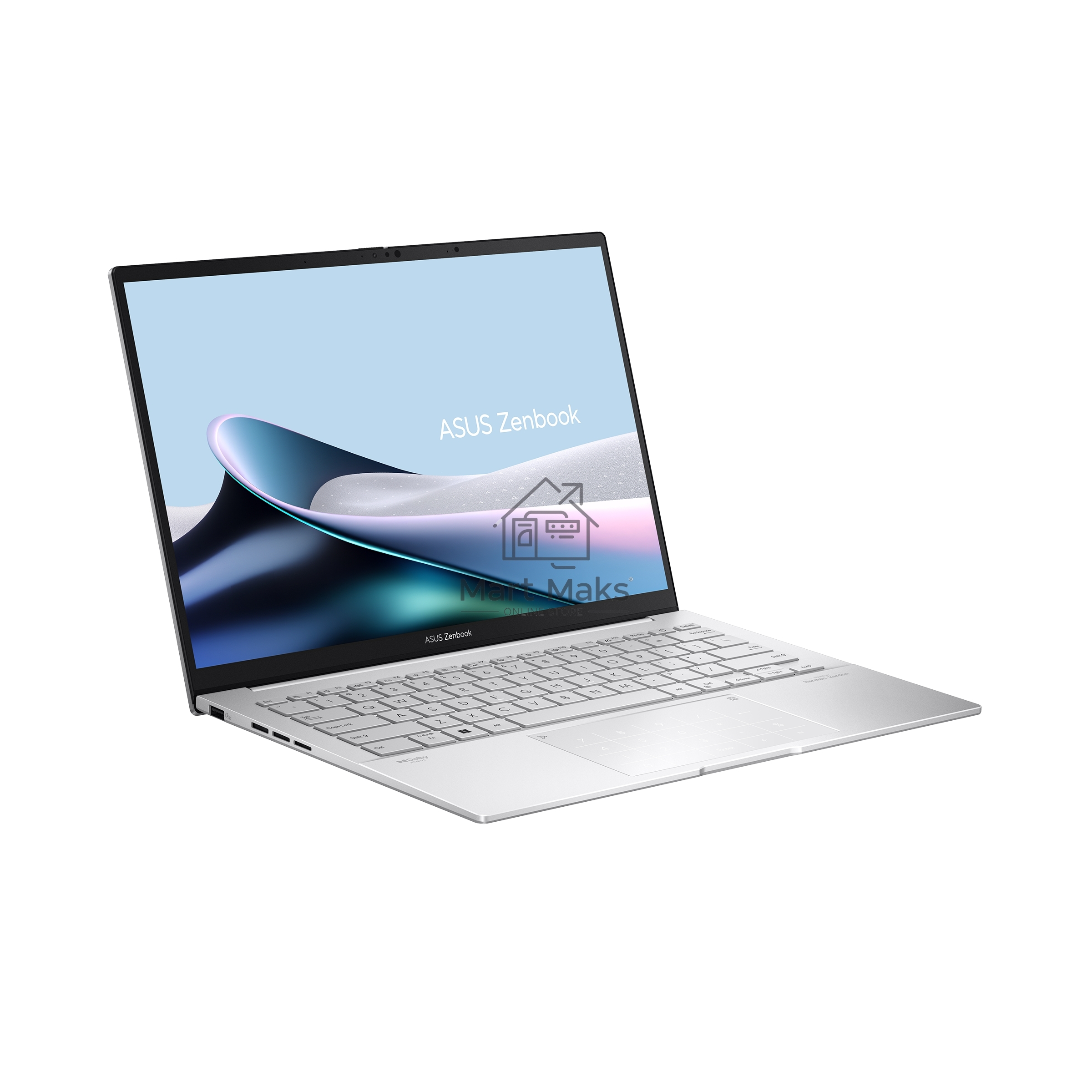 Ноутбук Asus Zenbook UX3405MA-QD988 14 OLED FHD+/Intel Core Ultra 5 125H/16Gb/SSD 512Gb/Intel Arc/noOS/Серебристый (90NB11R2-M01SN0)