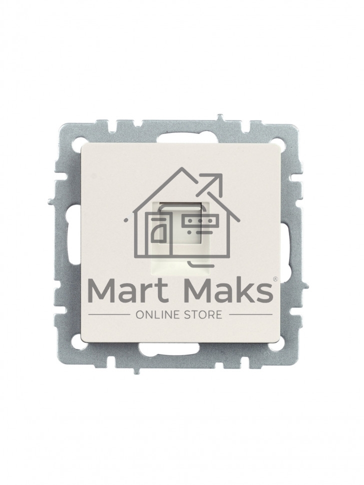 Розетка компьютерная IEK BRITE РК10-БрЖ RJ45 кат.5E жемчуг