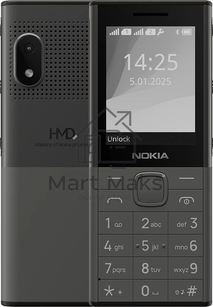 Мобильный телефон Nokia HMD 150 MUSIC TA-1716 DS EAC DARK GREY