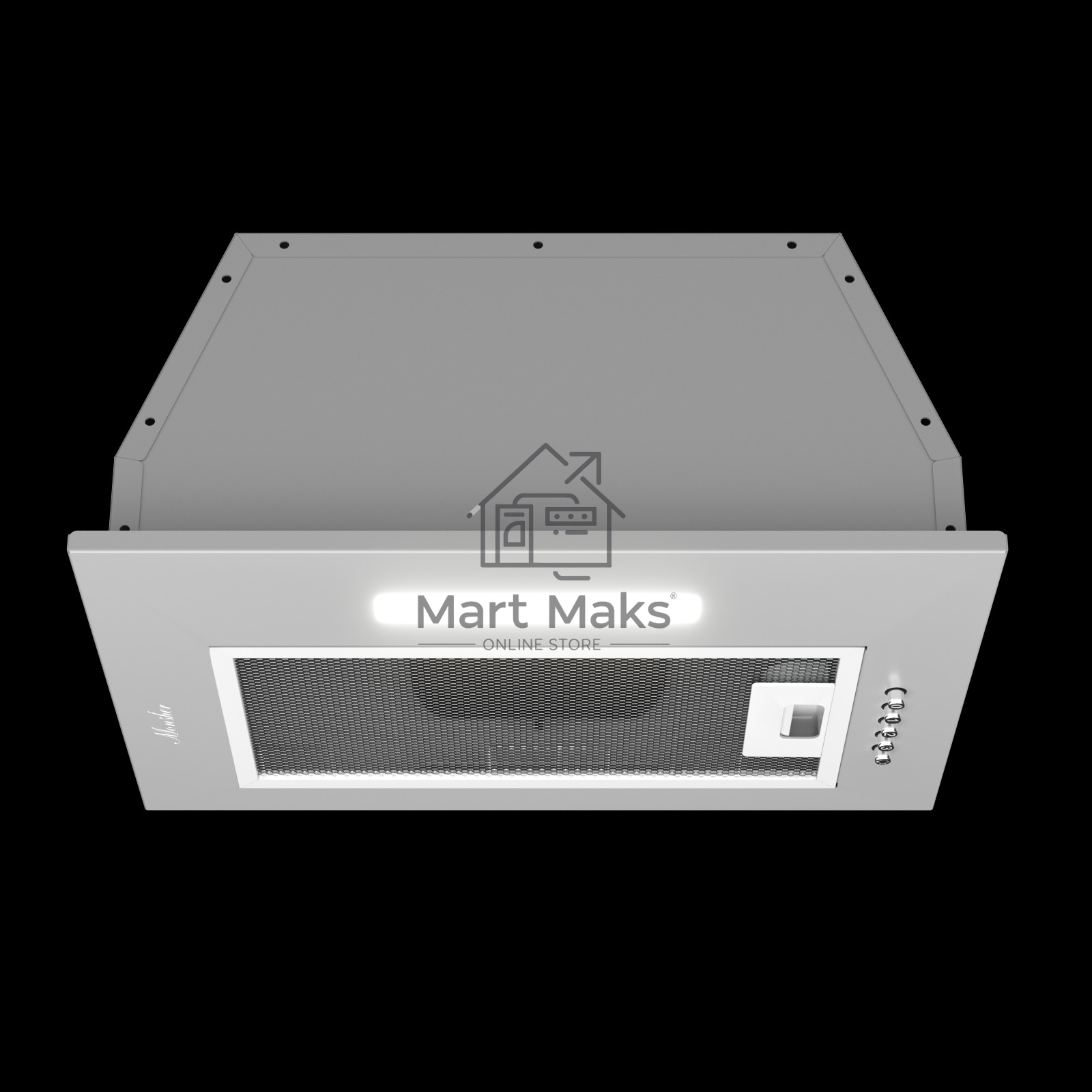 Вытяжка встраиваемая Monsher Angers 40 Acier серебристый, 40 см, 800 куб. м/ч, 45 дБ