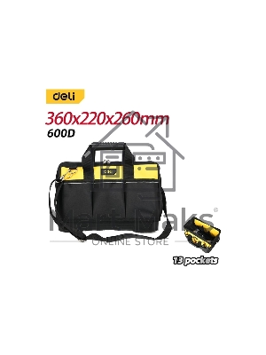 Сумка для инструментов с жестким пластиковым дном Deli DL586119