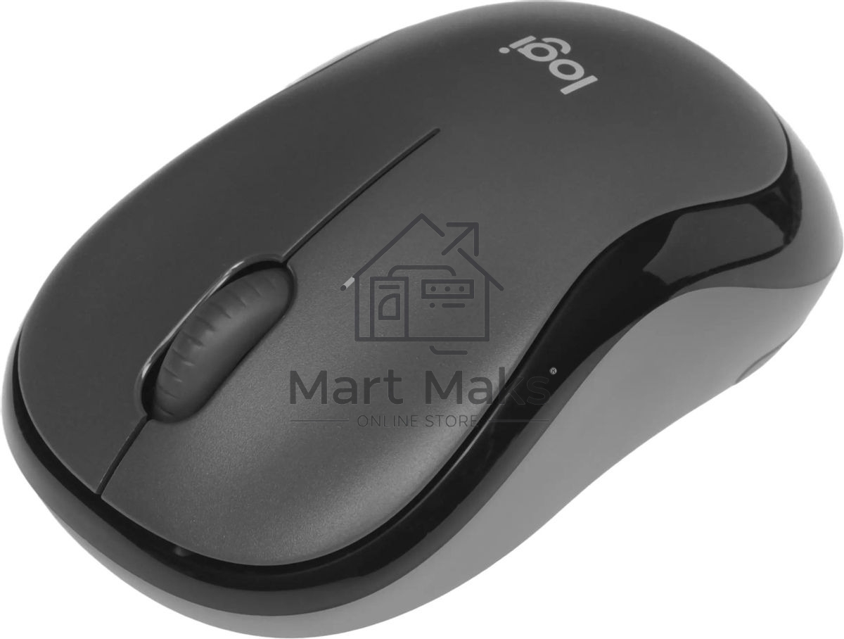 Мышь беспроводная Logitech M220 SILENT черный/серый, 1000 dpi, радиоканал, USB, кнопки - 3
