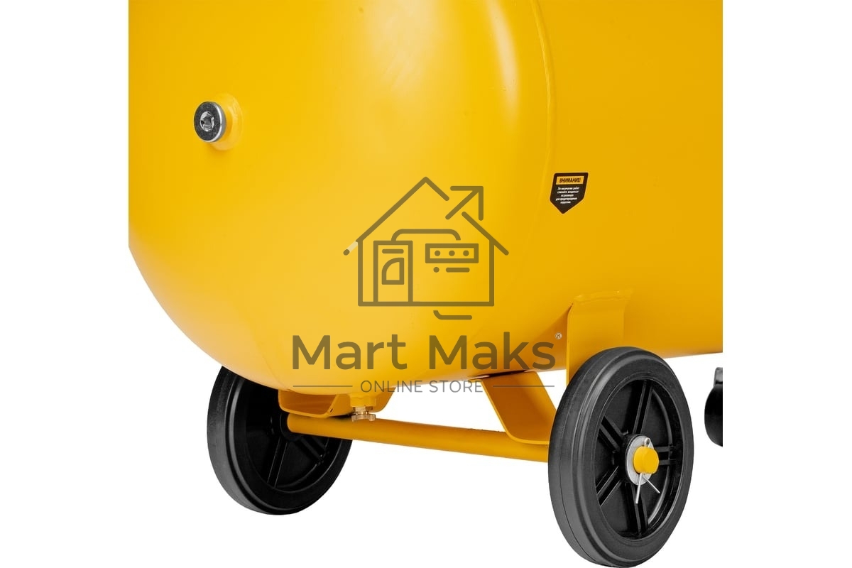 Компрессор безмасл. малошумн. Denzel DLP-4500/150, 4,5 кВт, 3х1,5 кВт,150 л, 2850 об/мин,750 л/мин