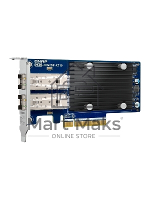 Сетевая карта QNAP Expansion Card QXG-10G2SF-X710 PCIe Gen3 x8 2x10GbE(SFP+)