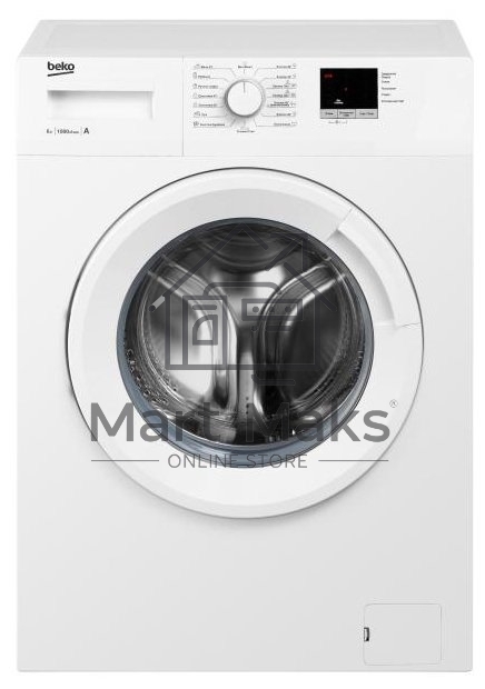 Стиральная машина Beko WRE6511ZWW белый, загрузка фронтальная 6 кг, 1000 об/мин., класс: А++