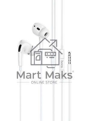 Наушники внутриканальные Hoco M1 Pro 1.2м белый проводные в ушной раковине