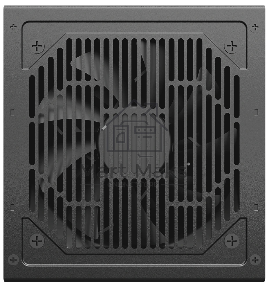 Блок питания PCCOOLER KF650, 650W 80 PLUS White (ATX, ATX 2.4, Non-modular, 1x24(20+4)pin 550mm, 1xCPU*2 8(4+4)pin 610+150mm, 2xPCIe 8(6+2)pin 510mm, 2xSATA*3+MOLEX4pin*1 450+150+150+150mm, Active, 120x120mm, 140x150x86mm, APFC, OVP, SCP, OPP (140-160%, 2