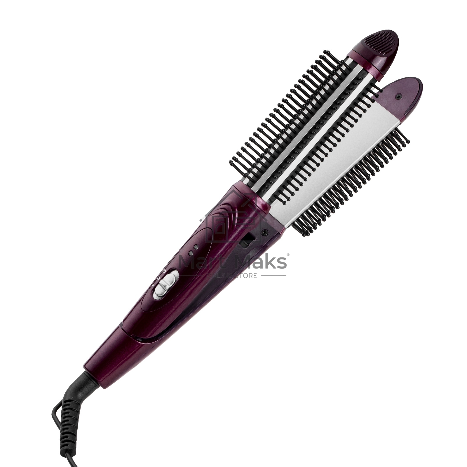 Мультистайлер Galaxy Line GL 4518, violet dreams, 60 Вт, двойное напряж. 110-240 В ~, переключатель режимов, фиксатор закрытого положения, максимальная температура 200°С, размеры пластин щипцов для выпрямления 100*28 мм, термоизолированный наконечник, диа