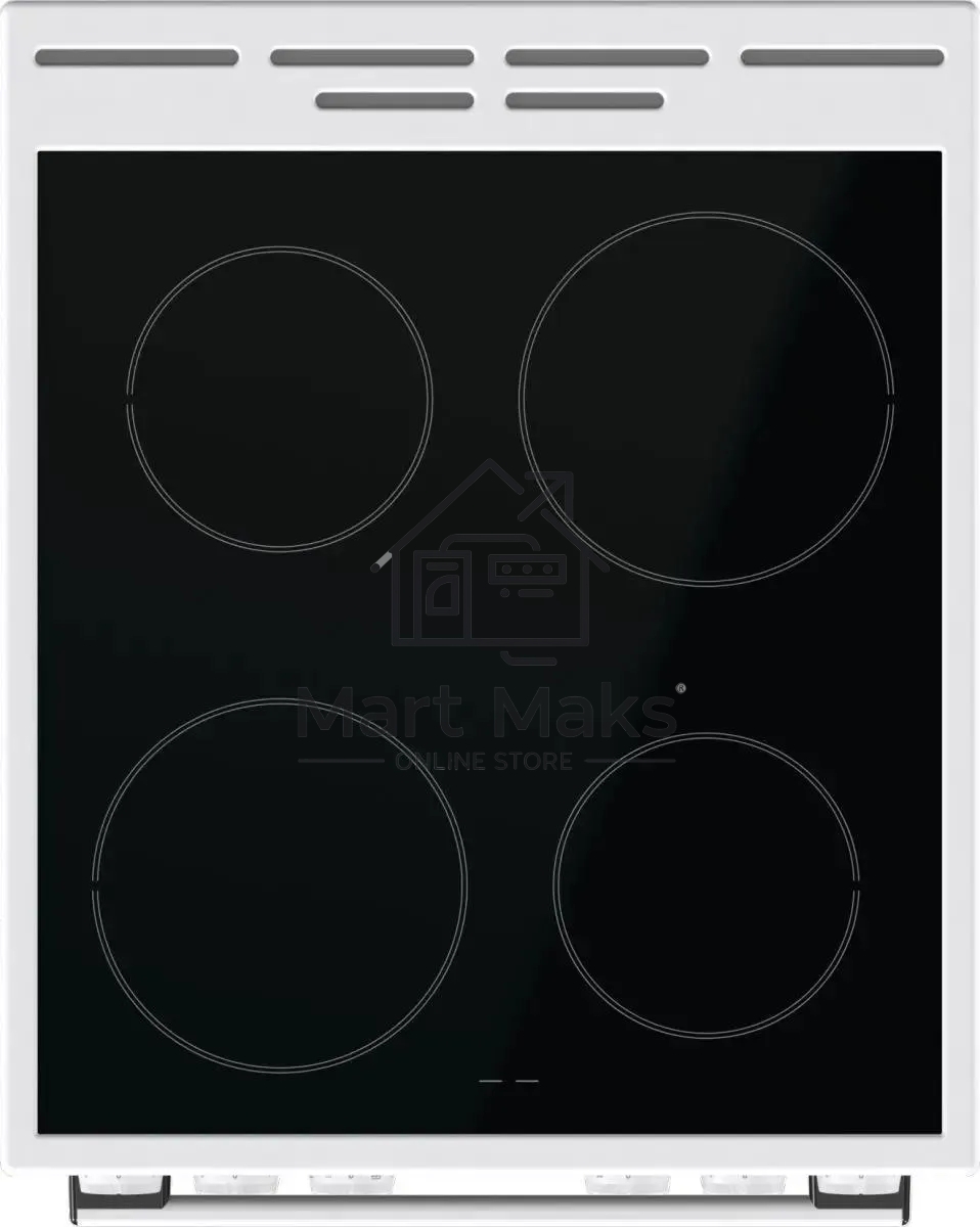 Плита электрическая Gorenje GEC5A41WG белый, конфорок 4 электрических, духовка 62 л, 50 см x 85 см x 59.4 см