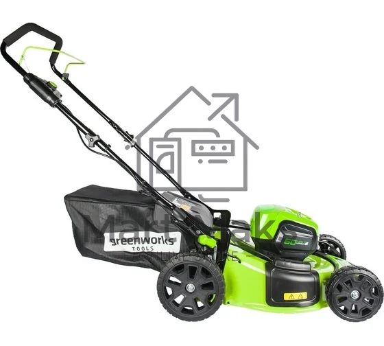Газонокосилка аккумуляторная GreenWorks GD60LM46HPK4, 60V, 46 см, бесщеточная, с 1хАКБ 4 А.ч. и ЗУ (2502807UB)
