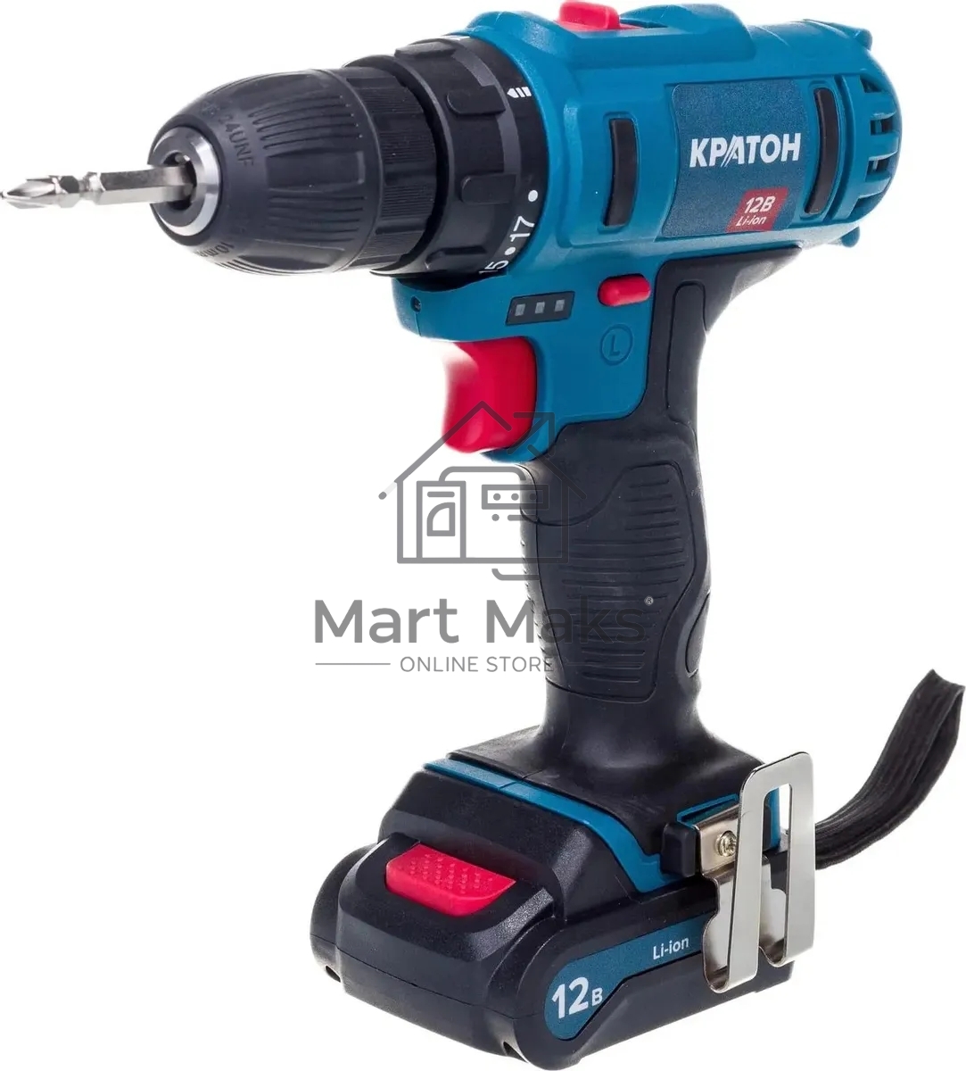 Дрель-шуруповерт аккумуляторная Кратон CDB-12-Li-1,5