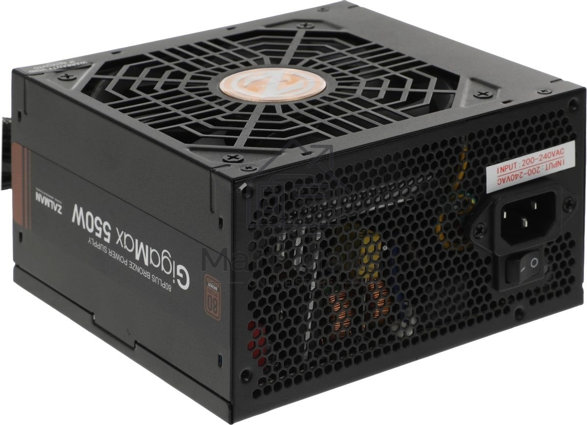 Блок питания Zalman ZM550-GVII, 550Вт, 80 PLUS Bronze, 120мм, черный