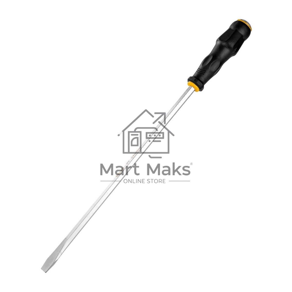 Шлицевая отвертка со сквозным хвостовиком (ударная) Deli DL6270081 SL8x200