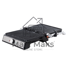 Гриль электрический ENDEVER Grillmaster-221, серебристый/черный, 2300 Вт, терморегулятор, размер пов-ти 29x23 см
