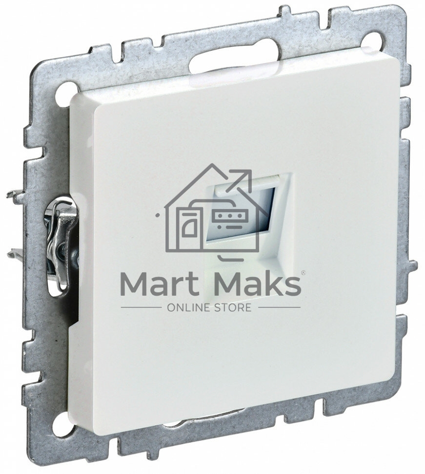 Розетка компьютерная IEK BRITE РК10-БрЖ RJ45 кат.5E жемчуг