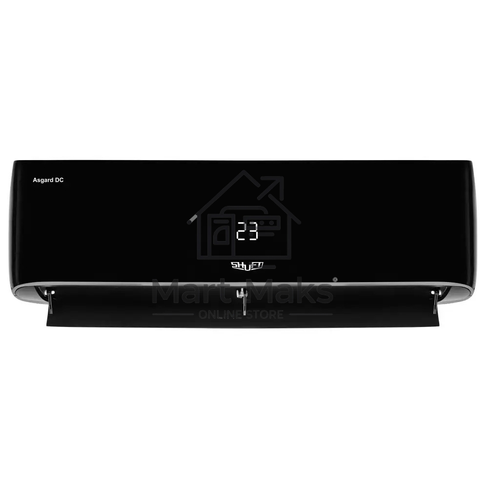 Блок внутренний сплит-системы Shuft Asgard DC Black SFTHAI/in-09HN8/BL инвертор, 9000 BTU, 25 м2, 27,5 дБ, охлаждение, обогрев, осушение, черный