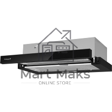 Вытяжка каминная Weissgauff TEL 600 Black Glass черный, 60 см, 600 куб. м/ч, 46 дБ