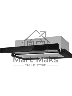 Вытяжка каминная Weissgauff TEL 600 Black Glass черный, 60 см, 600 куб. м/ч, 46 дБ