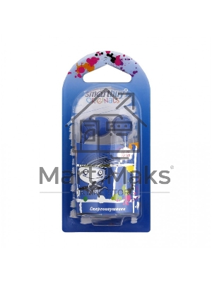 Внутриканальные наушники Smartbuy® COLOR TREND, синие (арт. SBE-3400)/320