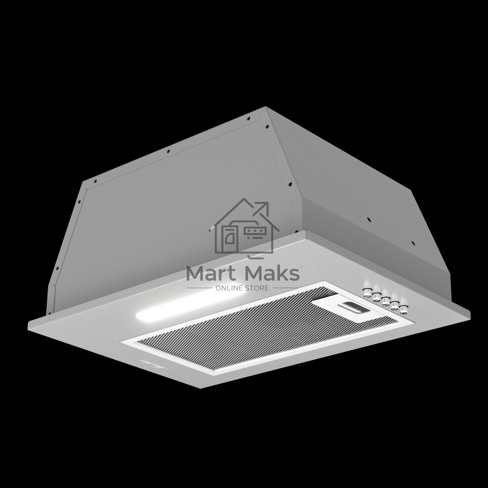 Вытяжка встраиваемая Monsher Angers 40 Acier серебристый, 40 см, 800 куб. м/ч, 45 дБ