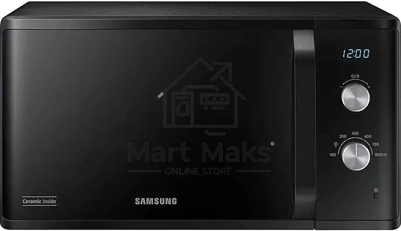 Микроволновая печь Samsung MS23K3614AK черный, 23 л, 800 Вт, переключатели - поворотный механизм