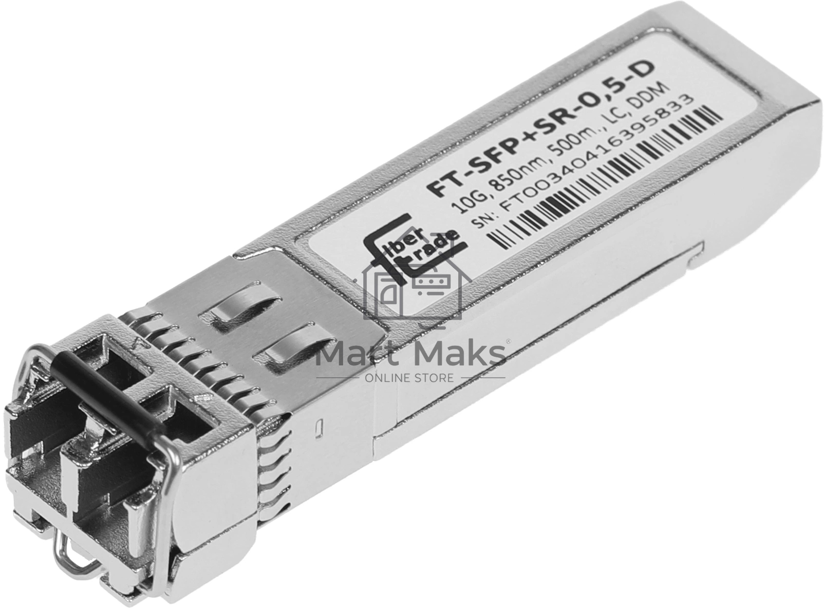 Модуль оптический Future Technologies FT-SFP+SR-0,5-D Модуль оптический FT-SFP+SR-0,5-D (10G, 850nm, 500m., LC, DDM)