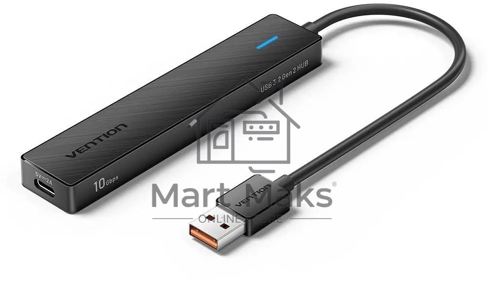 Концентратор Vention CHSBB, USB, USB Type-C/USB, USB