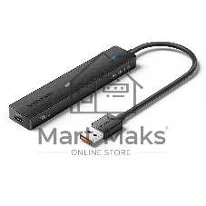 Концентратор Vention CHSBB, USB, USB Type-C/USB, USB