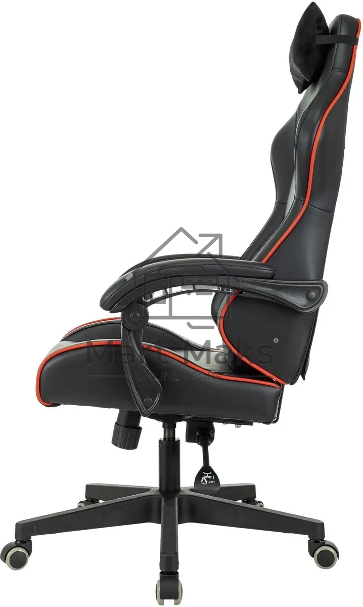 Кресло игровое A4Tech Bloody GC-780 черный, сиденье черный кожзам с подголов. крестов. металл черный, пластик черный