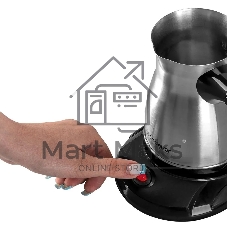 Кофеварка-турка электрическая Endever Costa-1018 цвет стальной/черный, мощность 800 Вт, объем 0,5 л, корпус н.сталь, 24 шт/уп.