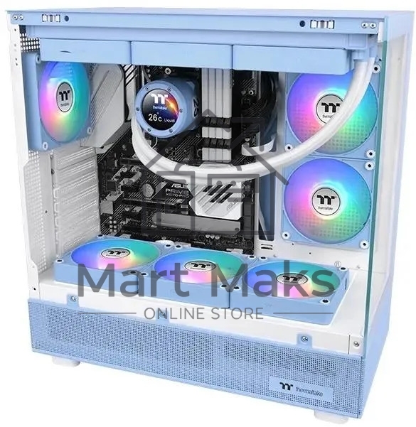 Комплект вентиляторов для корпуса Thermaltake CT120 EX ARGB Sync (3 шт.) голубой, 120 мм, 2000 об/мин, 28.5 дБ, 4 pin