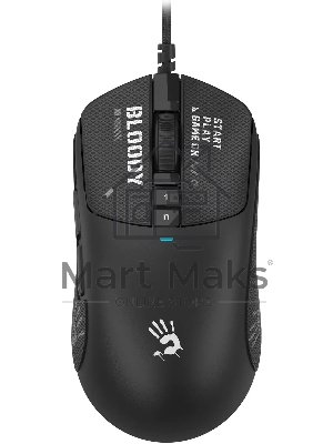 Мышь проводная A4Tech Bloody W72 Ultra черный, 20000 dpi, USB, кнопки - 7
