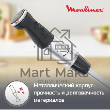 Погружной блендер MOULINEX DD67L810, серебристый/черный