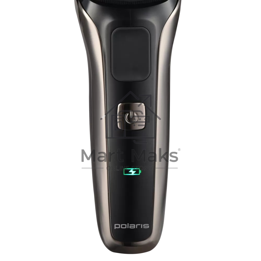 Бритва Polaris PMR 0311 RC PRO (аккум/сеть, LI-ION, сухое и влажное) черный/серебряный