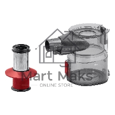 Пылесос вертикальный BBK BV3004 серый/красный, питание от аккумулятора, 60 Вт, уборка сухая, пылесборник 0.8 л