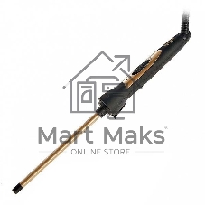 Щипцы для завивки волос DELTA LUX DL-0637 черный/золотой, 10 мм, 180 °C, 1 режим