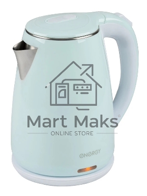 Чайник электрический Energy E-261 1.8 л, двойной корпус, голубой,2200 Вт(164141)