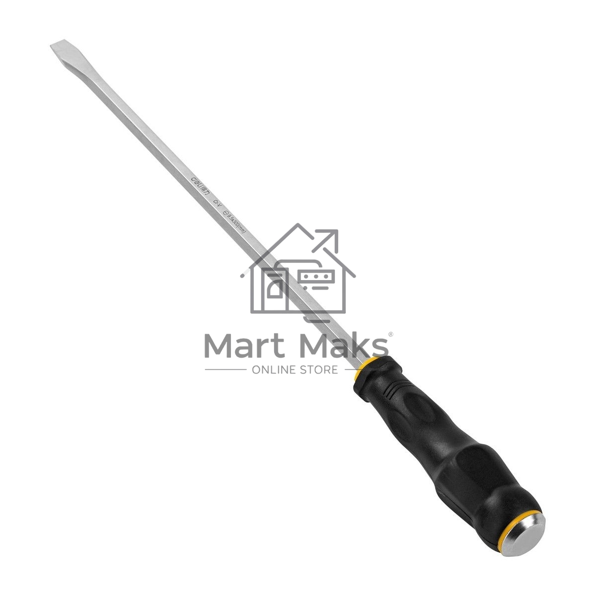 Шлицевая отвертка со сквозным хвостовиком (ударная) Deli DL6270081 SL8x200