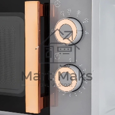 Микроволновая печь Vitek VT-MW1920 серый/золотистый, 20 л, 700 Вт, переключатели — поворотный механизм