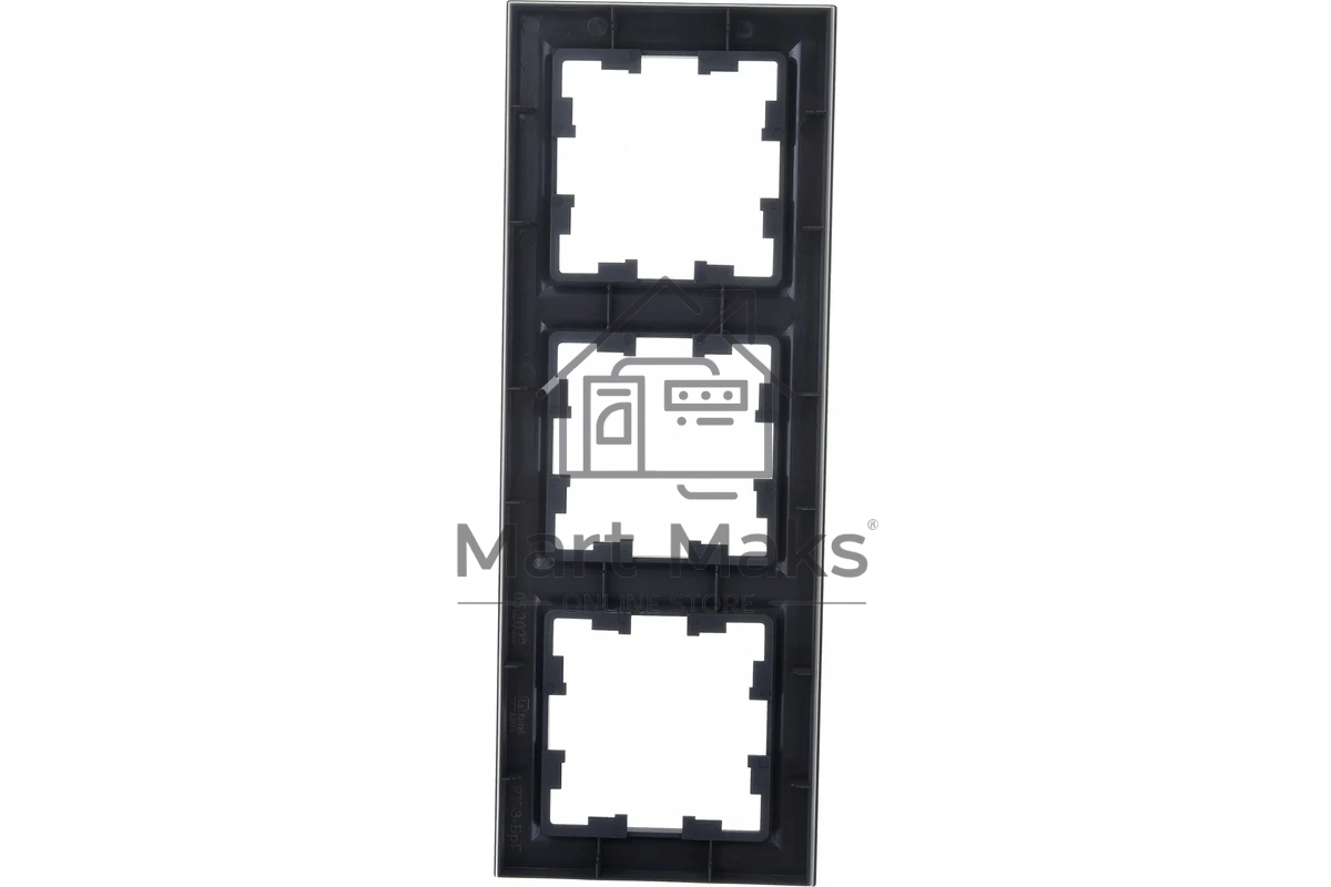 Рамка 3-местная IEK BRITE РУ-3-БрГ графит