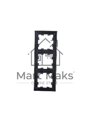 Рамка 3-местная IEK BRITE РУ-3-БрГ графит