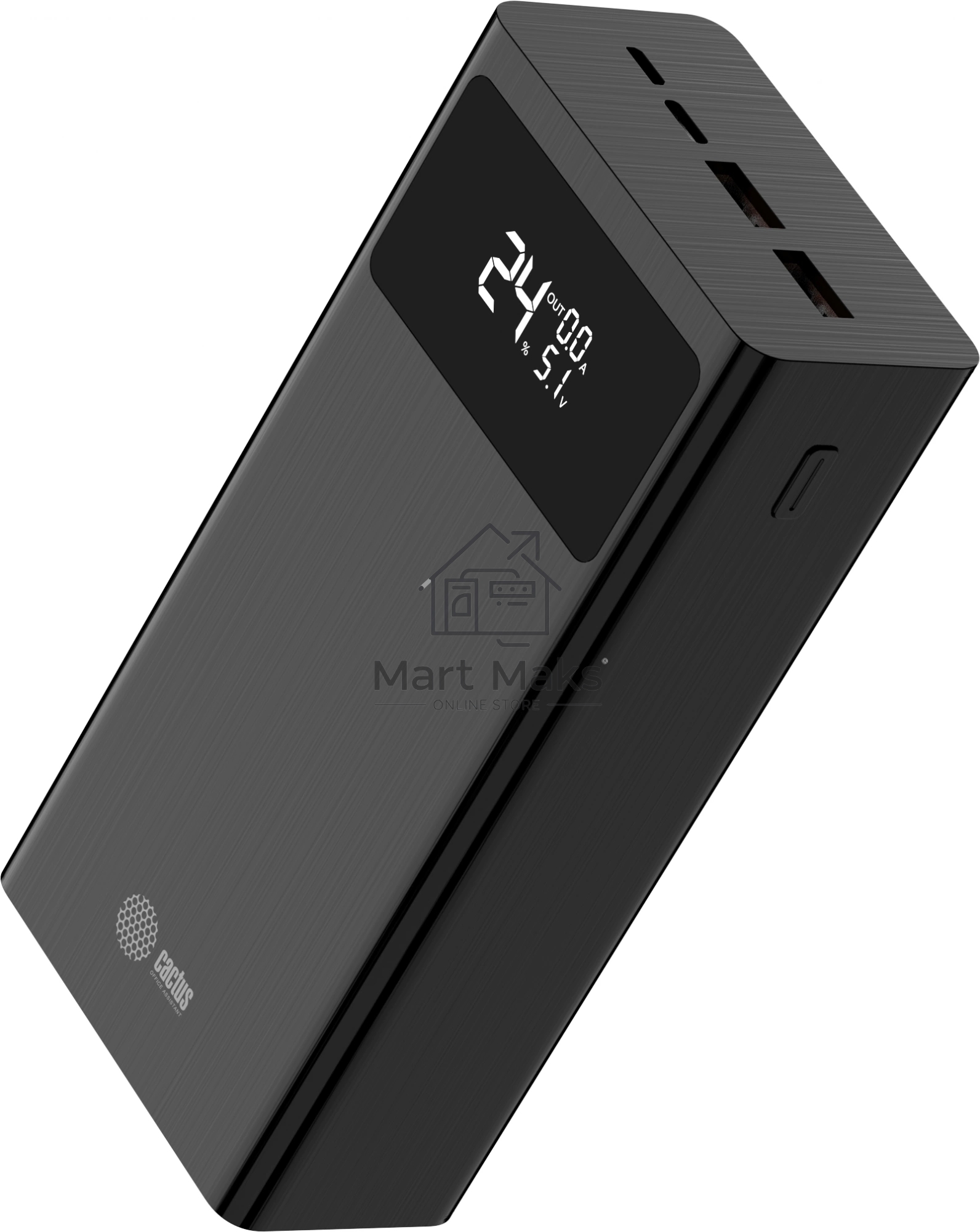 Портативный аккумулятор Cactus CS-PBFSKA-30000 30000mAh 22.5W 4.5A USB-A/USB-C черный