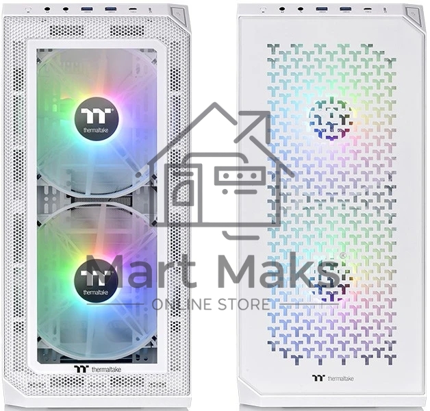 Компьютерный корпус Thermaltake View 300 MX белый без БП ATX 6x120mm 6x140mm 3x200mm 2xUSB2.0 1xUSB3.0 audio bott PSU