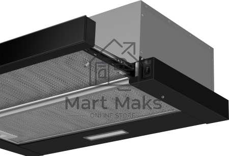 Вытяжка каминная Weissgauff TEL 600 Black Glass черный, 60 см, 600 куб. м/ч, 46 дБ