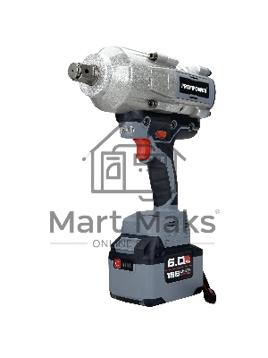 Аккумуляторный гайковерт бесщеточный ударный ProfiPower T-2000N (Li-ion-1шт, 6.0А·ч, 2000Нм, адаптер переходника, З/У, в кейсе)